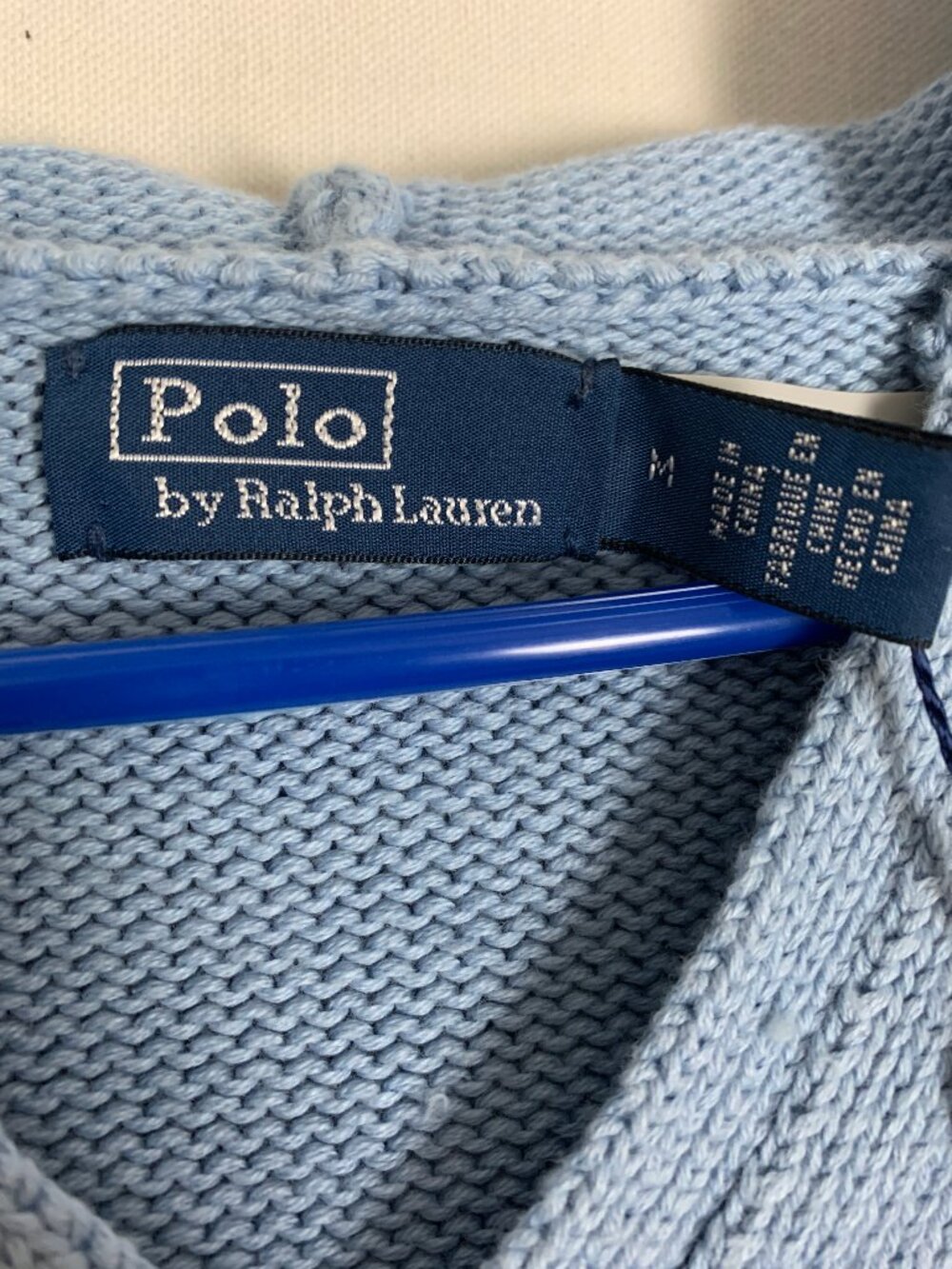 Polo Ralph Lauren Bermuda Polo Bear Blue Hoodie Women's M - Picture 3 of 16